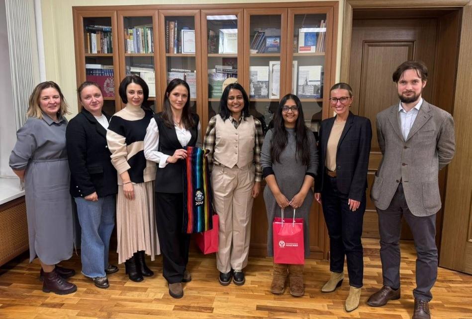 The delegation from O.P. Jindal Global University visits the Presidential Academy